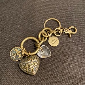 Kathy Van Zeeland Gold keychain